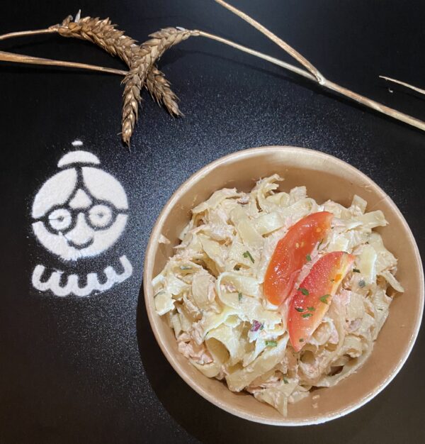 Salade De Tagliatelles Saumon Pesto