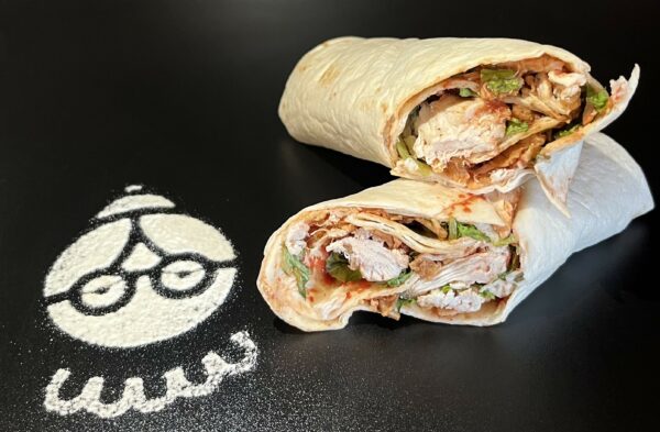 Wrap Poulet sauce BBQ et oignons frits