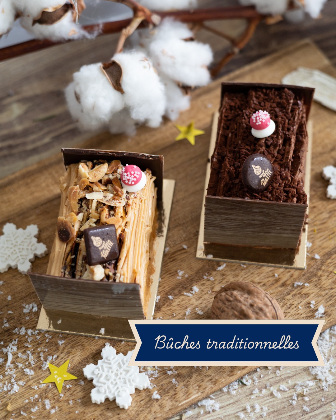 Nos bûches traditionnelles individuelles